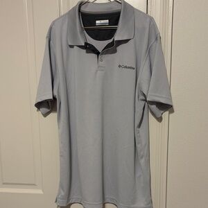 Columbia Men's Light Gray Polo Shirt